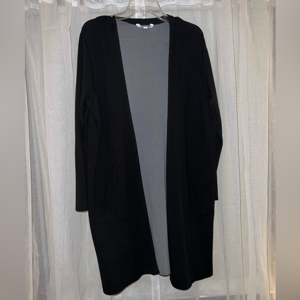 Long Black Cardigan/Duster